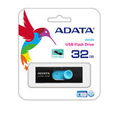 Memoria Flash Adata Uv220 32Gb Usb 2.0 Negro/Azul (Auv220-32G-Rbkbl)